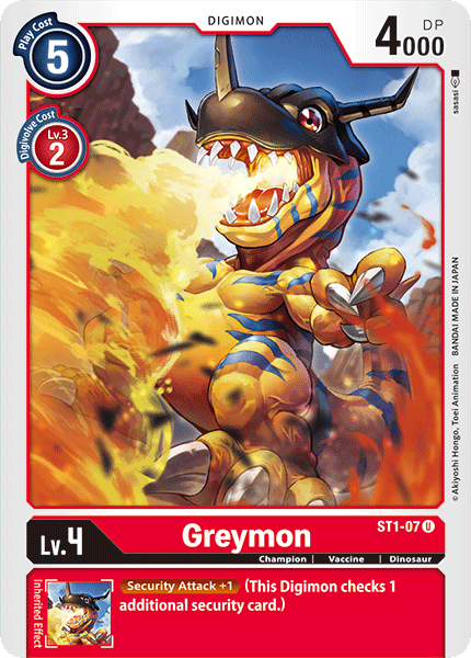 Greymon [ST1-07] [Starter Deck: Gaia Red] | Shuffle n Cut Hobbies & Games