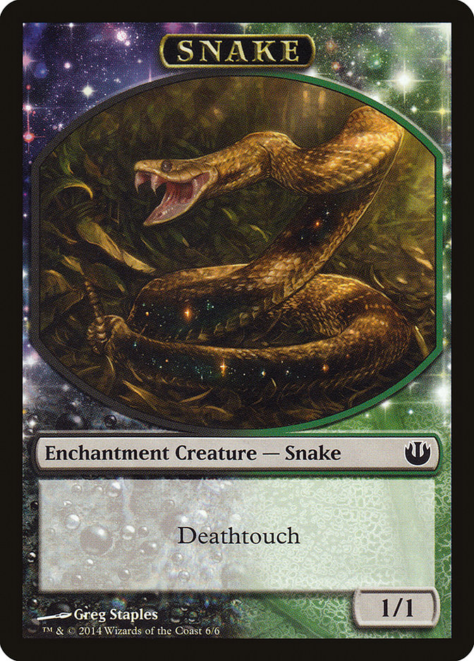 Snake Token [Journey into Nyx Tokens] | Shuffle n Cut Hobbies & Games
