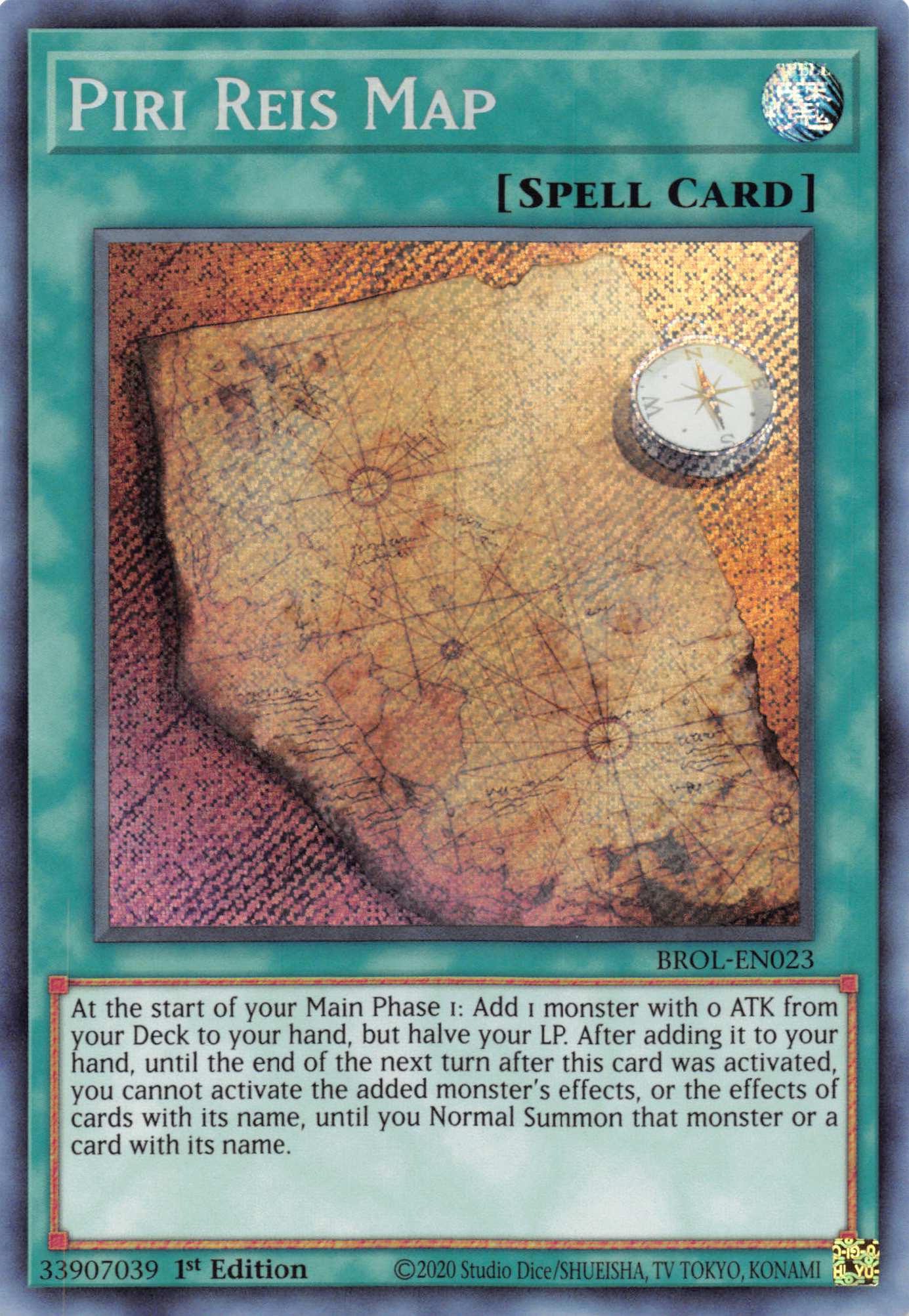 Piri Reis Map [BROL-EN023] Secret Rare | Shuffle n Cut Hobbies & Games