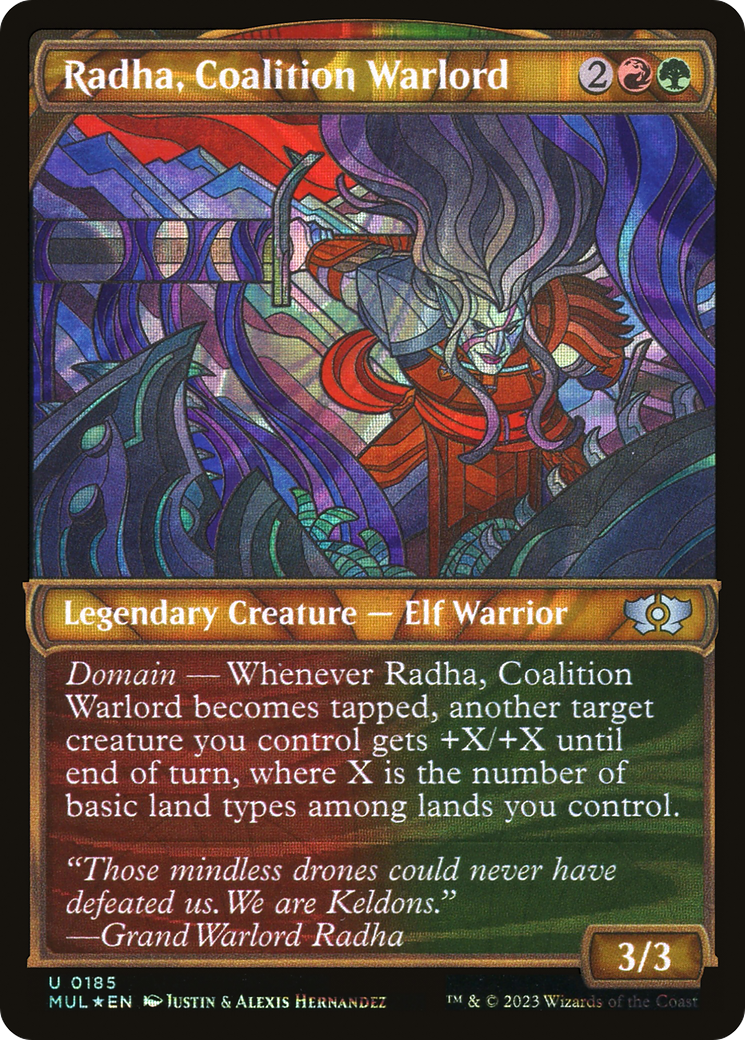 Radha, Coalition Warlord (Halo Foil) [Multiverse Legends] | Shuffle n Cut Hobbies & Games