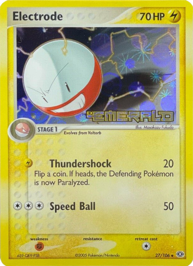 Electrode (27/106) (Stamped) [EX: Emerald] | Shuffle n Cut Hobbies & Games