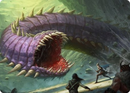 Purple Worm Art Card [Dungeons & Dragons: Adventures in the Forgotten Realms Art Series] | Shuffle n Cut Hobbies & Games