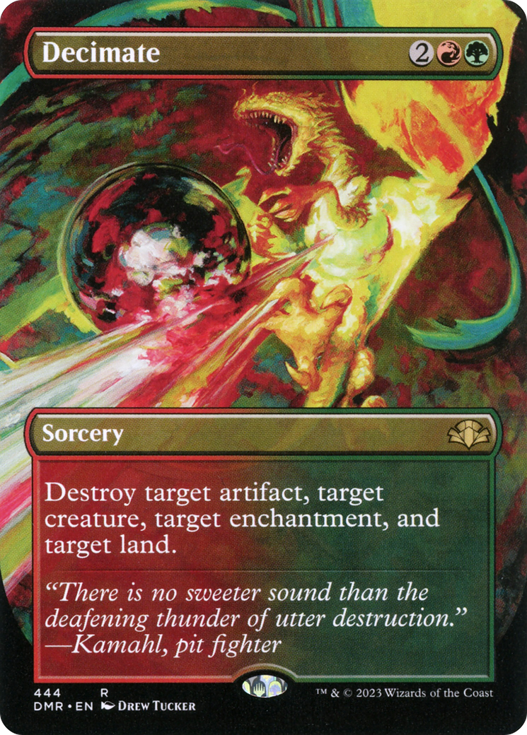 Decimate (Borderless Alternate Art) [Dominaria Remastered] | Shuffle n Cut Hobbies & Games