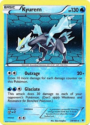 Kyurem (34/101) (Cosmos Holo) [Black & White: Noble Victories] | Shuffle n Cut Hobbies & Games