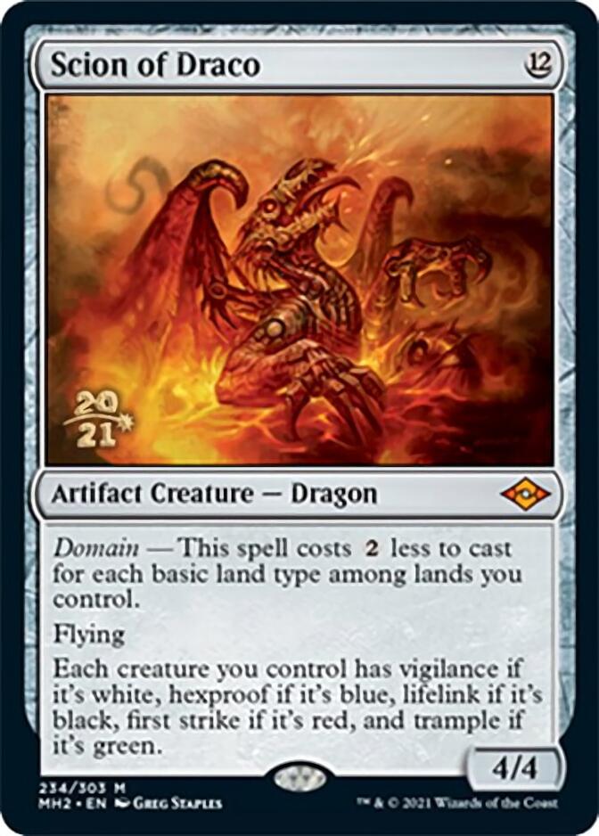 Scion of Draco [Modern Horizons 2 Prerelease Promos] | Shuffle n Cut Hobbies & Games