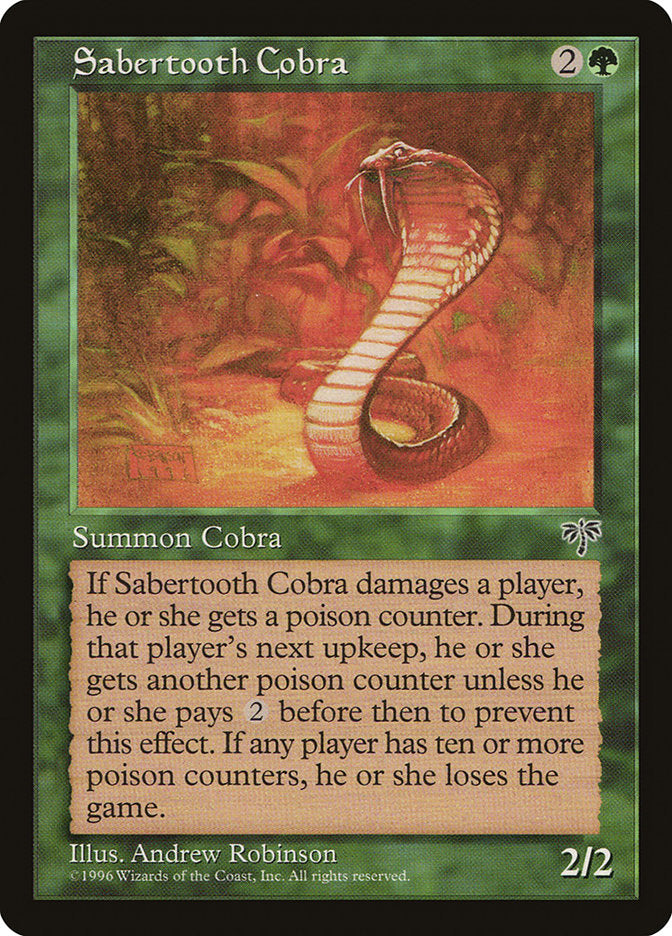Sabertooth Cobra [Mirage] | Shuffle n Cut Hobbies & Games