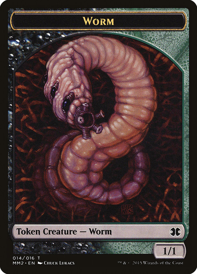 Worm Token [Modern Masters 2015 Tokens] | Shuffle n Cut Hobbies & Games