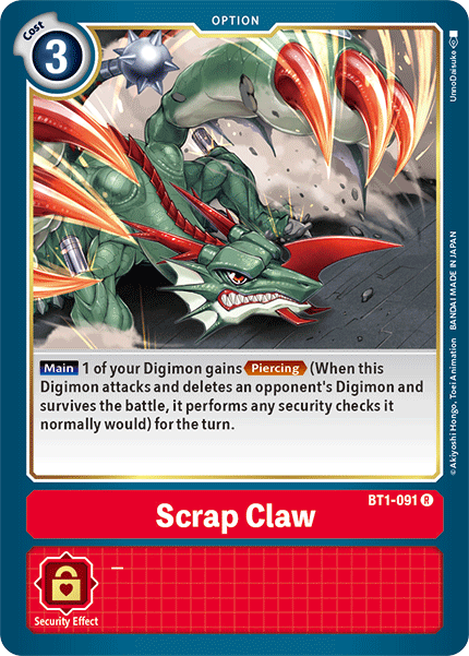 Scrap Claw [BT1-091] [Release Special Booster Ver.1.5] | Shuffle n Cut Hobbies & Games
