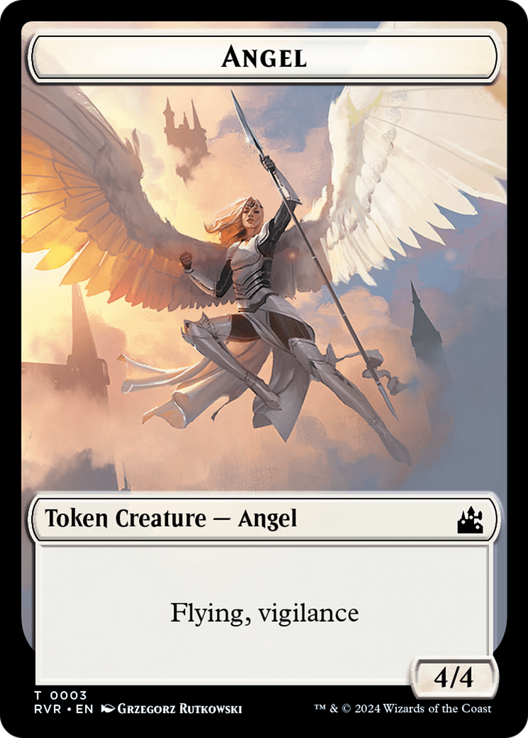 Angel Token (0003) [Ravnica Remastered Tokens] | Shuffle n Cut Hobbies & Games