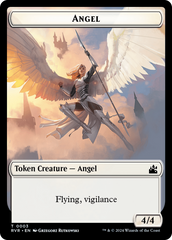 Bird // Angel (0003) Double-Sided Token [Ravnica Remastered Tokens] | Shuffle n Cut Hobbies & Games
