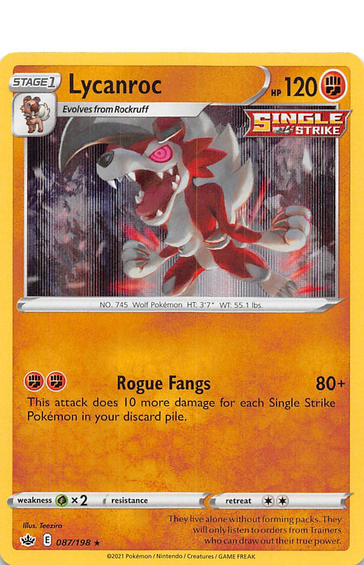 Lycanroc (087/198) [Sword & Shield: Chilling Reign] | Shuffle n Cut Hobbies & Games