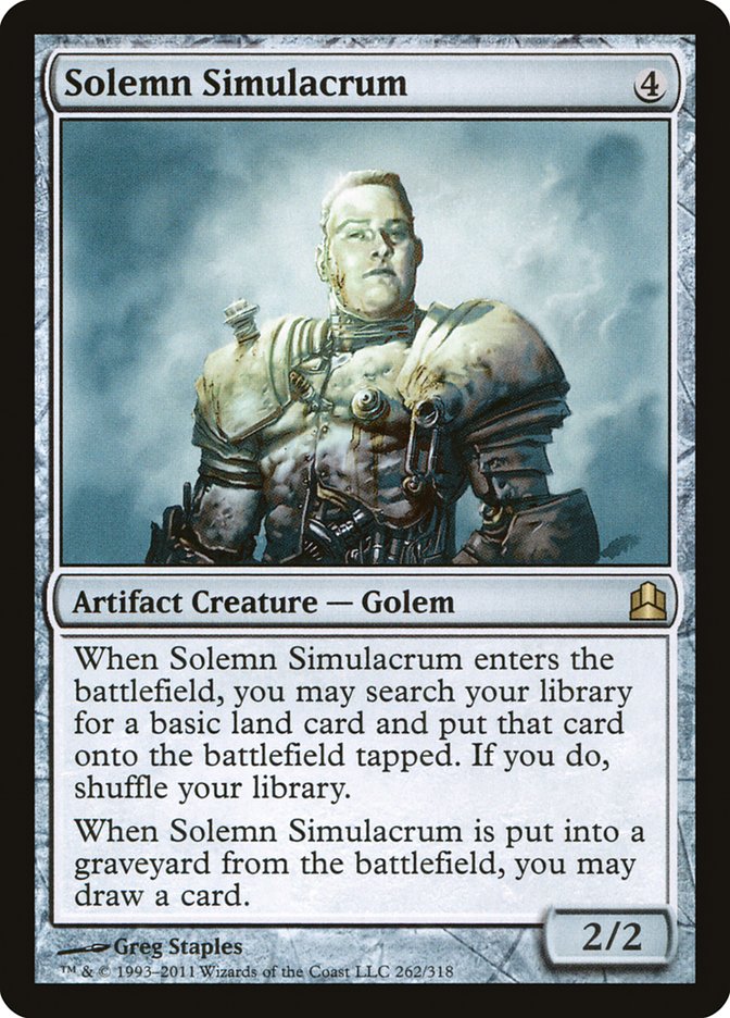 Solemn Simulacrum [Commander 2011] | Shuffle n Cut Hobbies & Games
