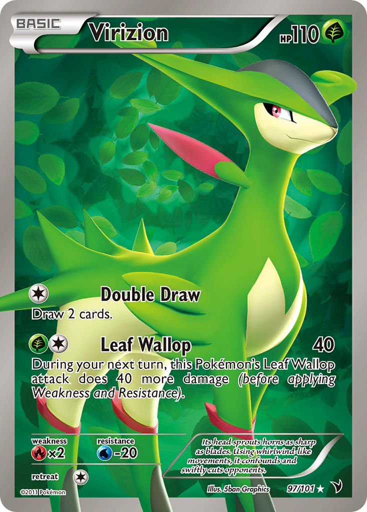 Virizion (97/101) [Black & White: Noble Victories] | Shuffle n Cut Hobbies & Games