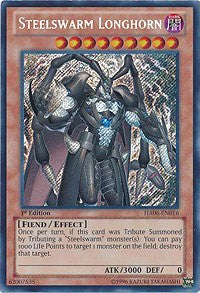Steelswarm Longhorn [HA06-EN016] Secret Rare | Shuffle n Cut Hobbies & Games