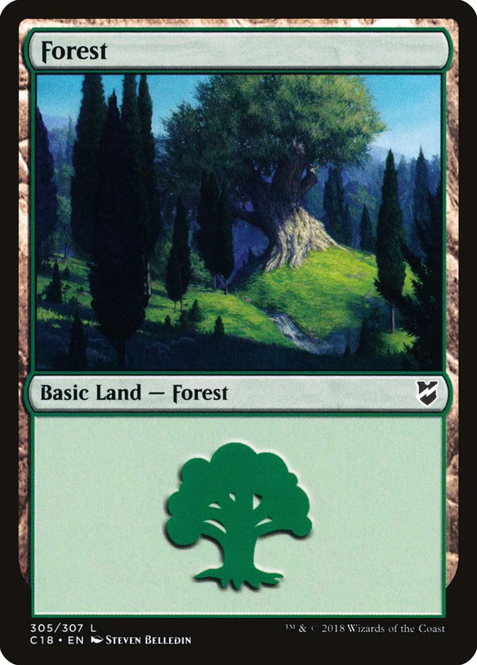 Forest (305) [Commander 2018] | Shuffle n Cut Hobbies & Games