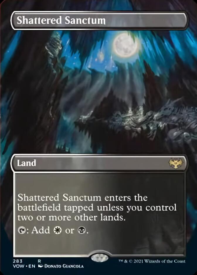 Shattered Sanctum (Borderless Alternate Art) [Innistrad: Crimson Vow] | Shuffle n Cut Hobbies & Games