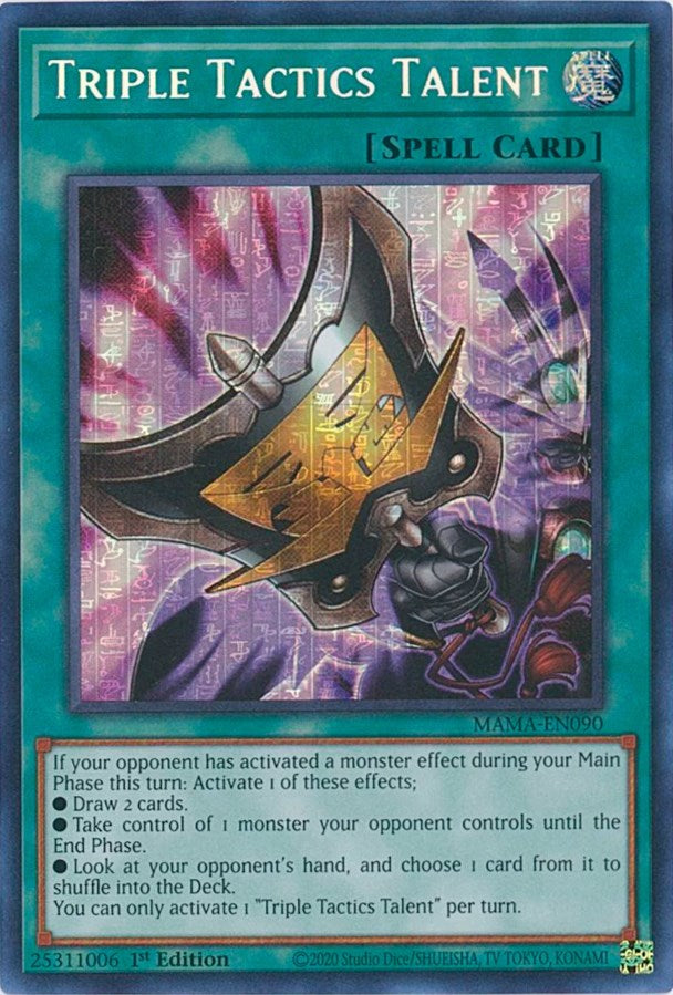 Triple Tactics Talent [MAMA-EN090] Secret Pharaoh's Rare | Shuffle n Cut Hobbies & Games