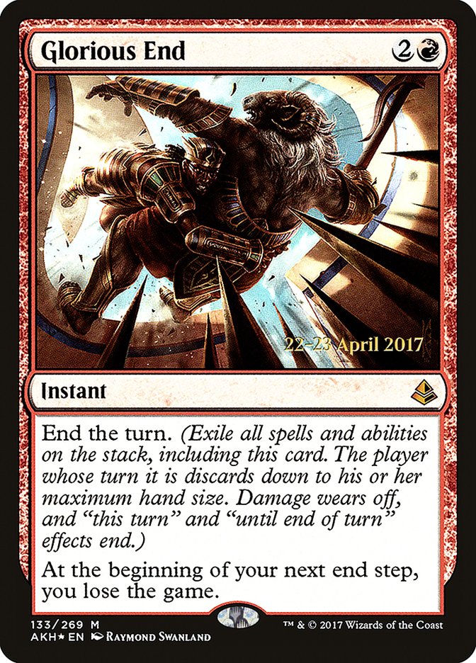 Glorious End [Amonkhet Prerelease Promos] | Shuffle n Cut Hobbies & Games