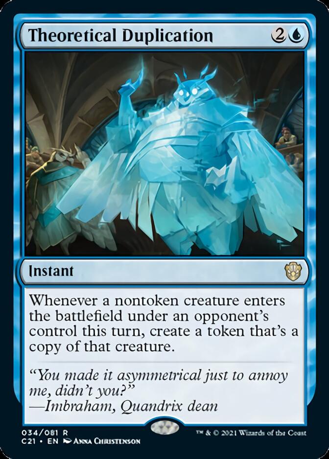 Theoretical Duplication [Commander 2021] | Shuffle n Cut Hobbies & Games