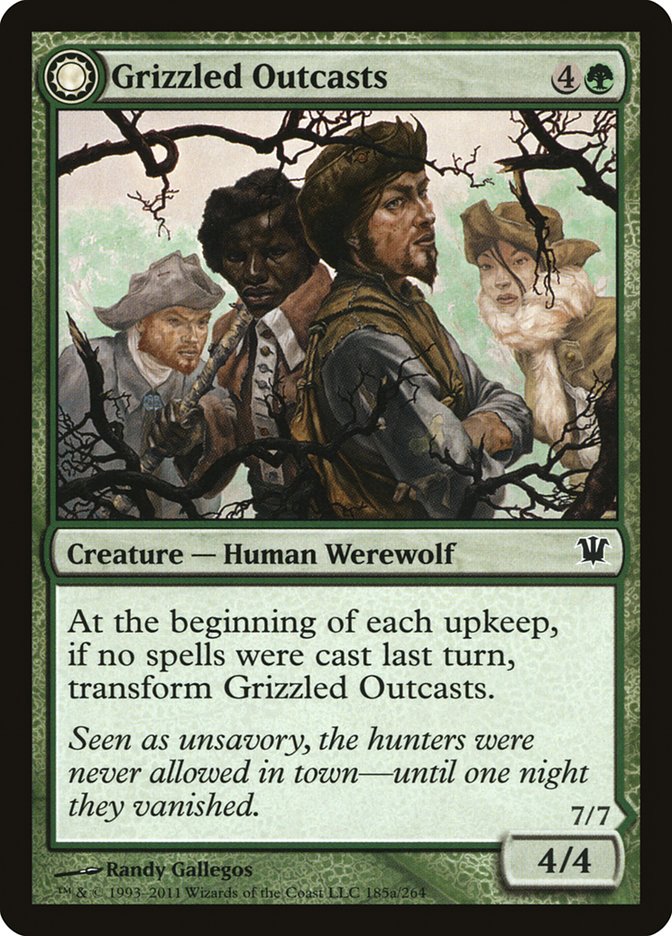 Grizzled Outcasts // Krallenhorde Wantons [Innistrad] | Shuffle n Cut Hobbies & Games