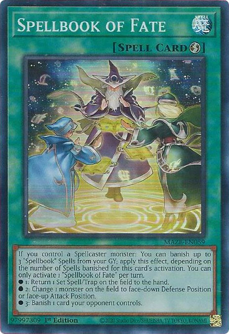 Spellbook of Fate [MAZE-EN059] Super Rare | Shuffle n Cut Hobbies & Games