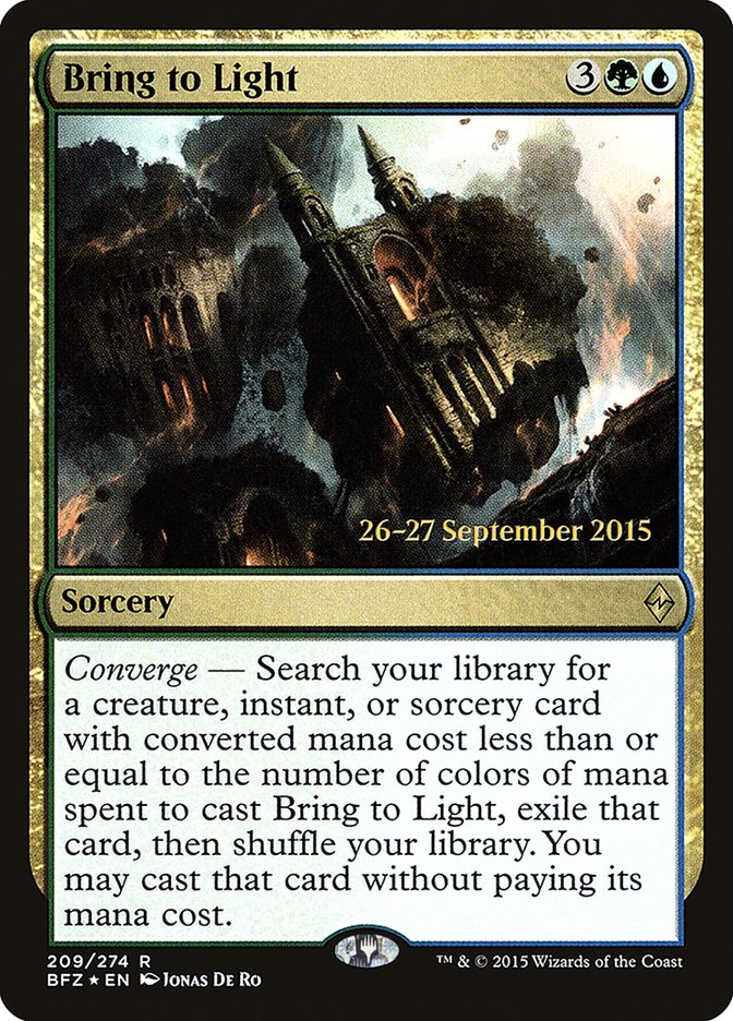 Bring to Light [Battle for Zendikar Prerelease Promos] | Shuffle n Cut Hobbies & Games