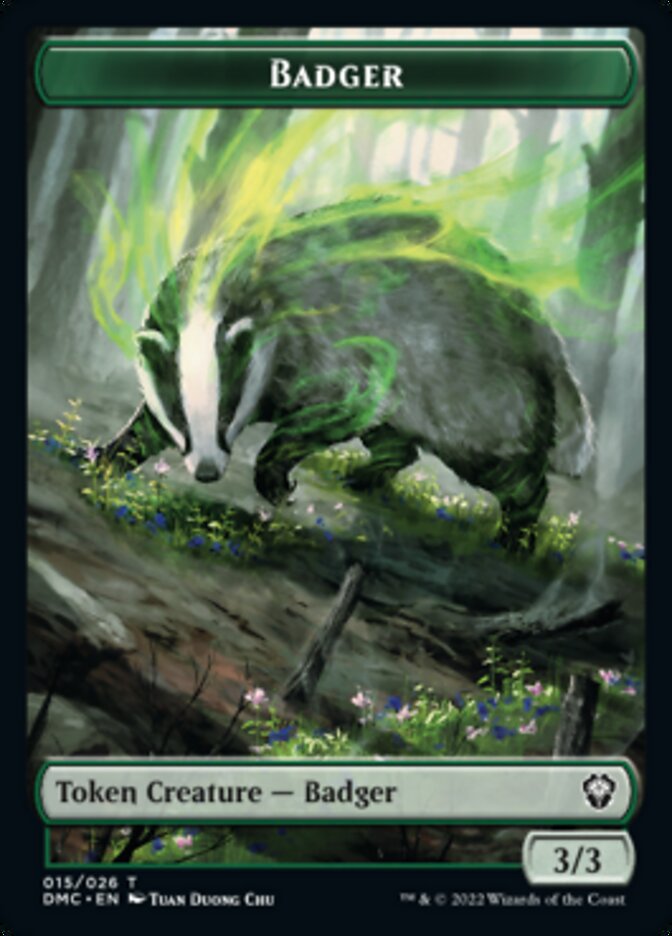 Badger Token [Dominaria United Commander Tokens] | Shuffle n Cut Hobbies & Games