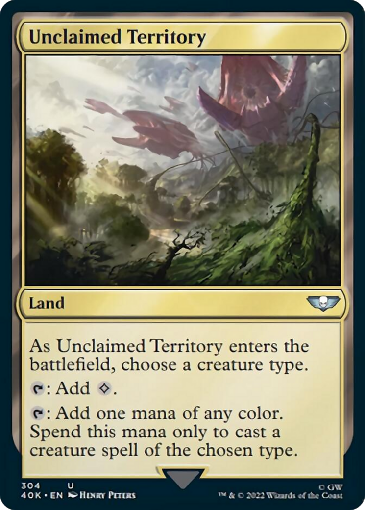 Unclaimed Territory (Surge Foil) [Warhammer 40,000] | Shuffle n Cut Hobbies & Games