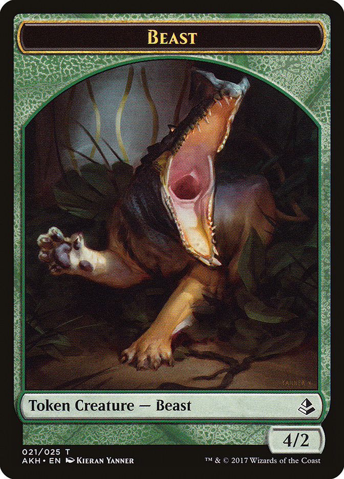 Beast Token [Amonkhet Tokens] | Shuffle n Cut Hobbies & Games