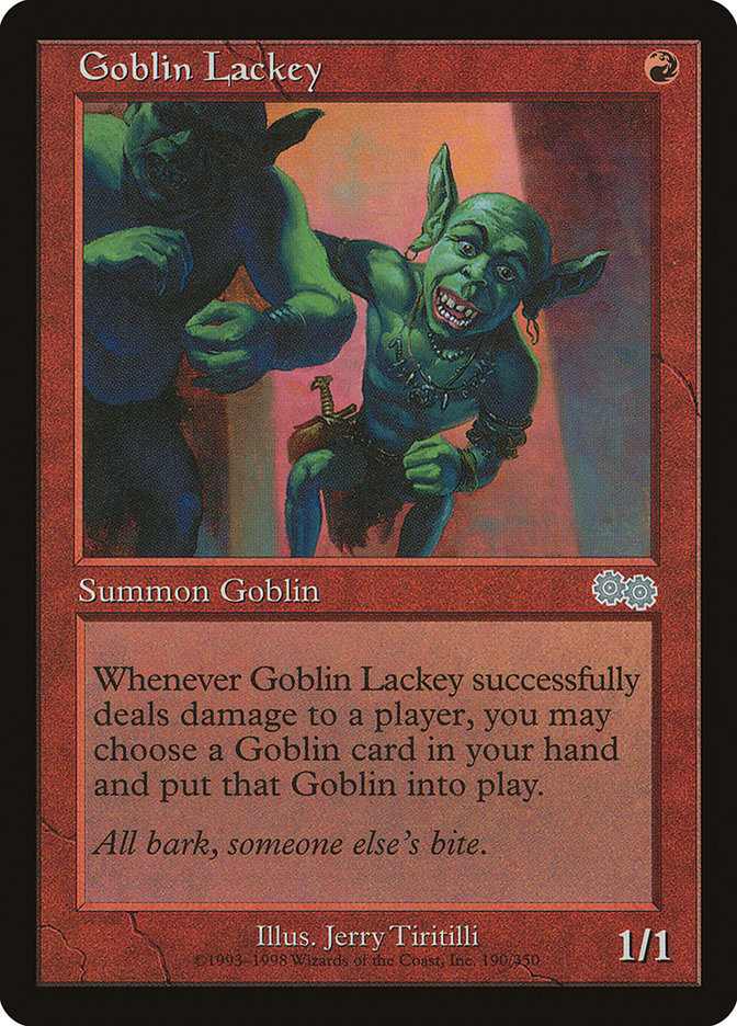 Goblin Lackey [Urza's Saga] | Shuffle n Cut Hobbies & Games