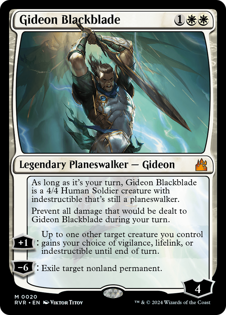 Gideon Blackblade [Ravnica Remastered] | Shuffle n Cut Hobbies & Games