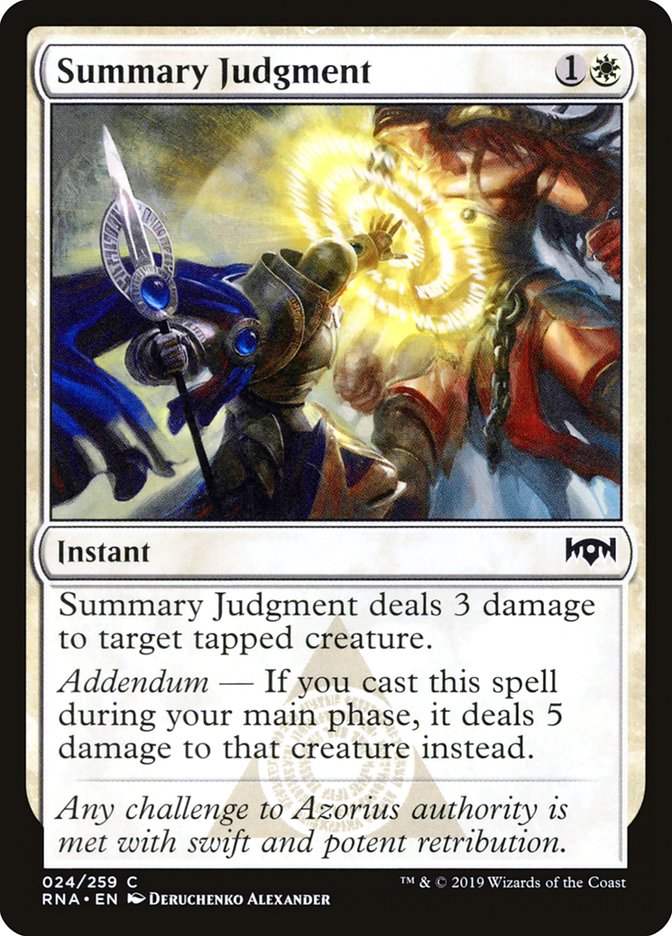 Summary Judgment [Ravnica Allegiance] | Shuffle n Cut Hobbies & Games