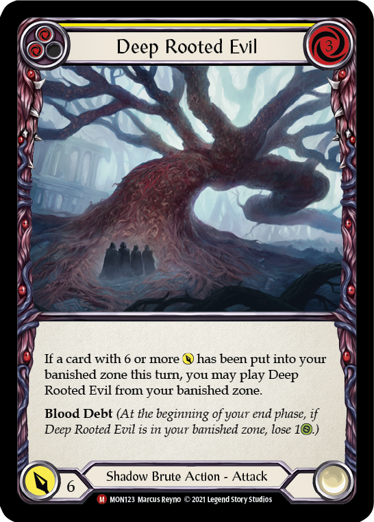 Deep Rooted Evil [MON123] 1st Edition Normal | Shuffle n Cut Hobbies & Games