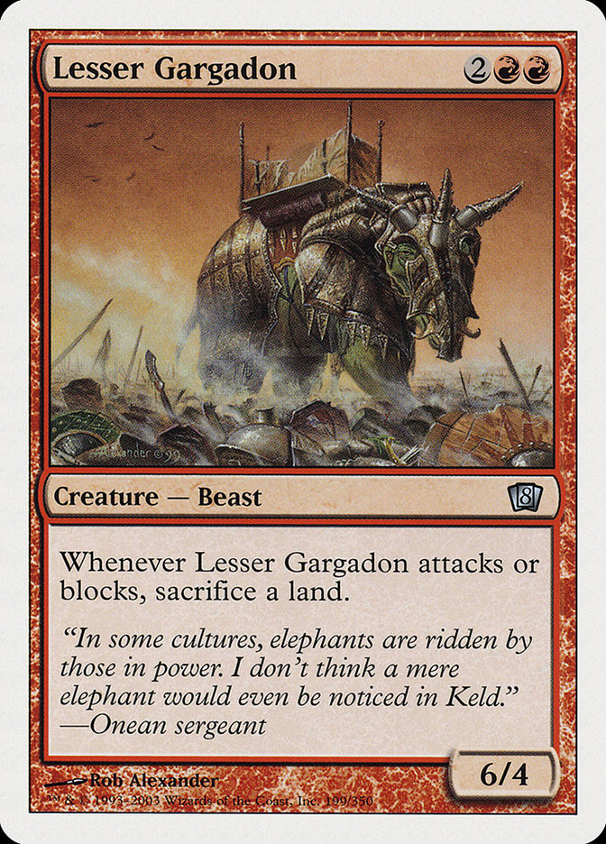 Lesser Gargadon [Eighth Edition] | Shuffle n Cut Hobbies & Games