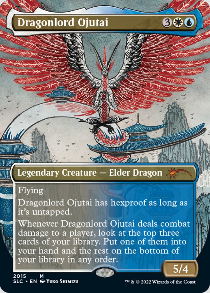 Dragonlord Ojutai (Borderless) [Secret Lair 30th Anniversary Countdown Kit] | Shuffle n Cut Hobbies & Games