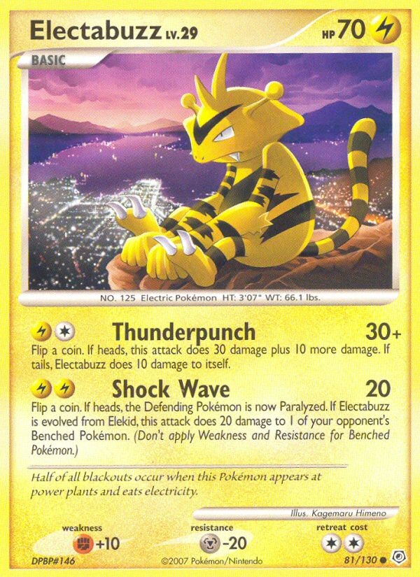 Electabuzz (81/130) [Diamond & Pearl: Base Set] | Shuffle n Cut Hobbies & Games