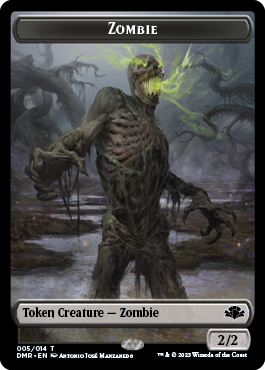 Zombie // Sheep Double-Sided Token [Dominaria Remastered Tokens] | Shuffle n Cut Hobbies & Games