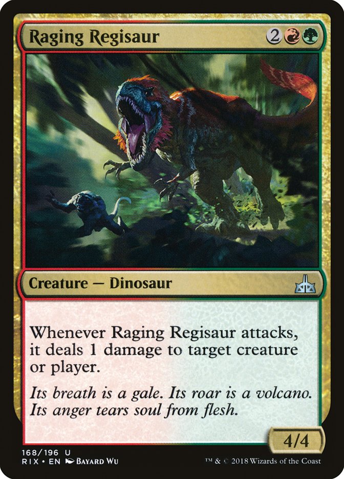 Raging Regisaur [Rivals of Ixalan] | Shuffle n Cut Hobbies & Games
