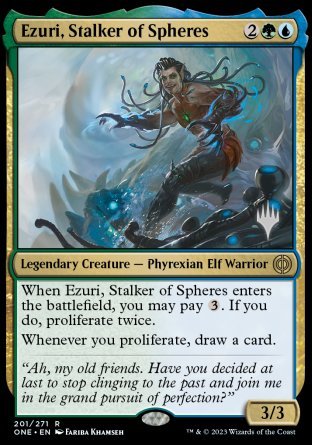 Ezuri, Stalker of Spheres (Promo Pack) [Phyrexia: All Will Be One Promos] | Shuffle n Cut Hobbies & Games
