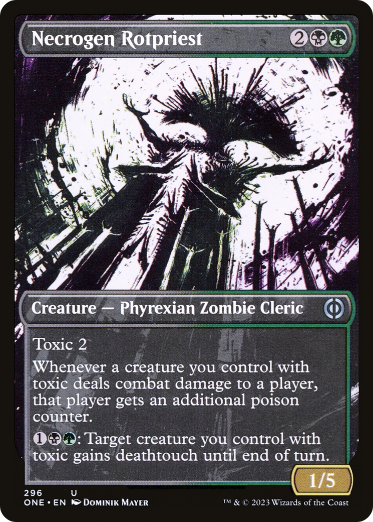 Necrogen Rotpriest (Borderless Ichor) [Phyrexia: All Will Be One] | Shuffle n Cut Hobbies & Games