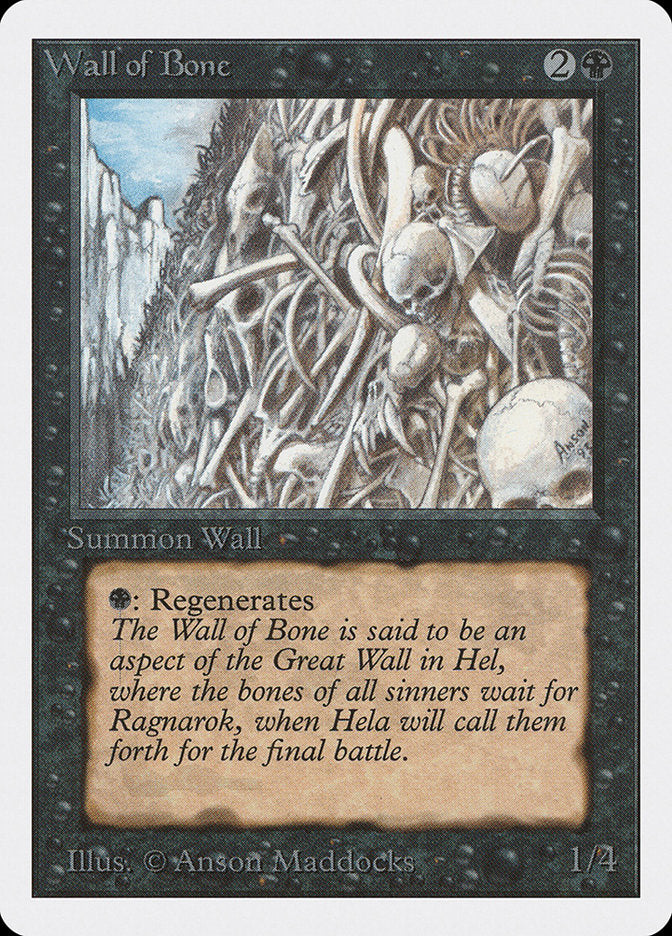 Wall of Bone [Unlimited Edition] | Shuffle n Cut Hobbies & Games