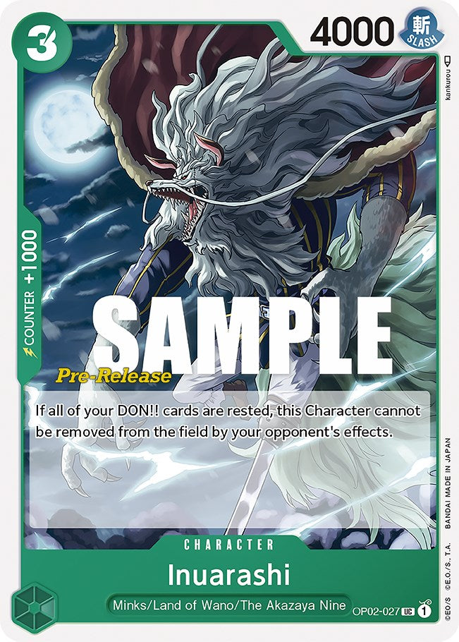 Inuarashi [Paramount War Pre-Release Cards] | Shuffle n Cut Hobbies & Games