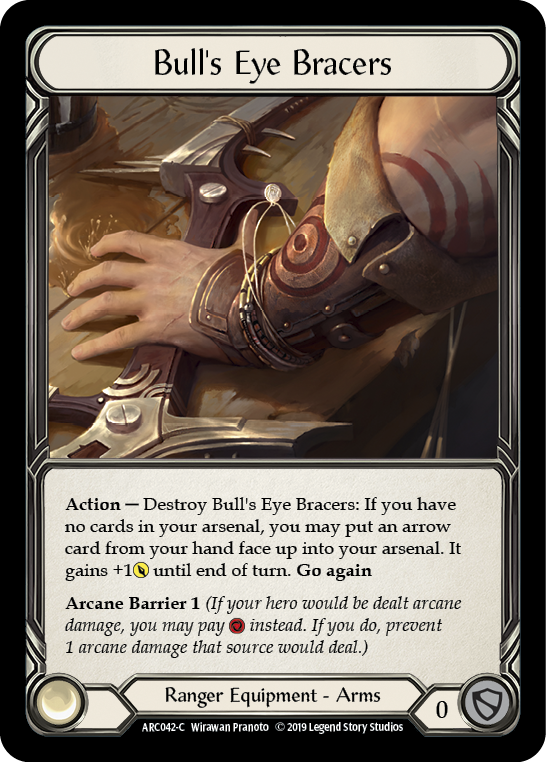 Bull's Eye Bracers [ARC042-C] 1st Edition Cold Foil | Shuffle n Cut Hobbies & Games