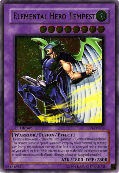 Elemental Hero Tempest [EEN-EN034] Ultimate Rare | Shuffle n Cut Hobbies & Games