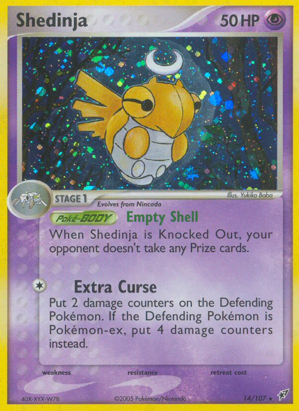 Shedinja (14/107) [EX: Deoxys] | Shuffle n Cut Hobbies & Games