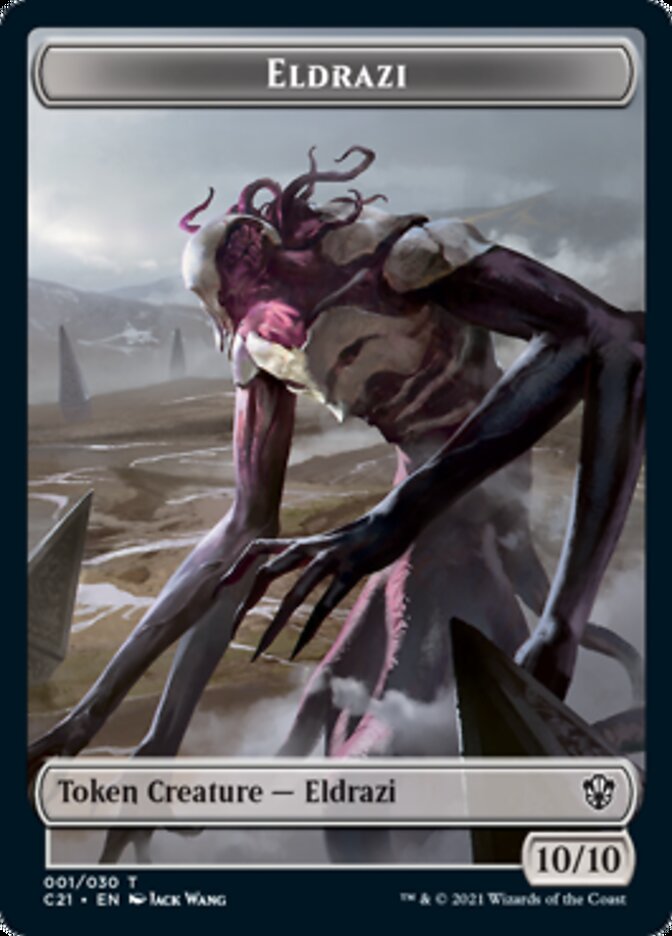 Eldrazi // Champion of Wits Double-Sided Token [Commander 2021 Tokens] | Shuffle n Cut Hobbies & Games