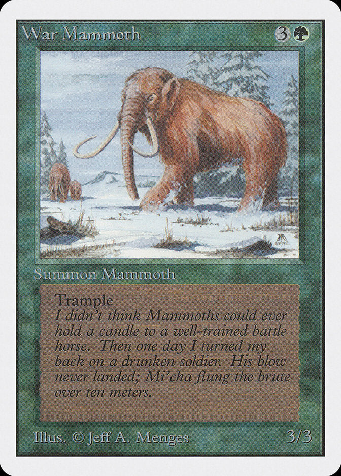 War Mammoth [Unlimited Edition] | Shuffle n Cut Hobbies & Games