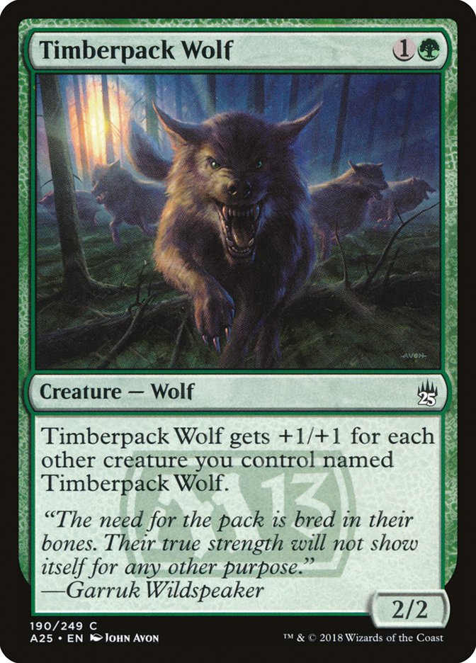 Timberpack Wolf [Masters 25] | Shuffle n Cut Hobbies & Games