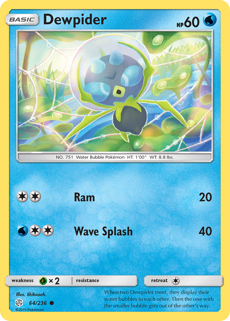 Dewpider (64/236) [Sun & Moon: Cosmic Eclipse] | Shuffle n Cut Hobbies & Games