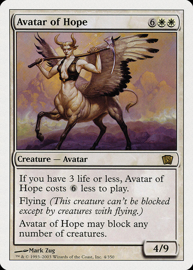 Avatar of Hope [Eighth Edition] | Shuffle n Cut Hobbies & Games